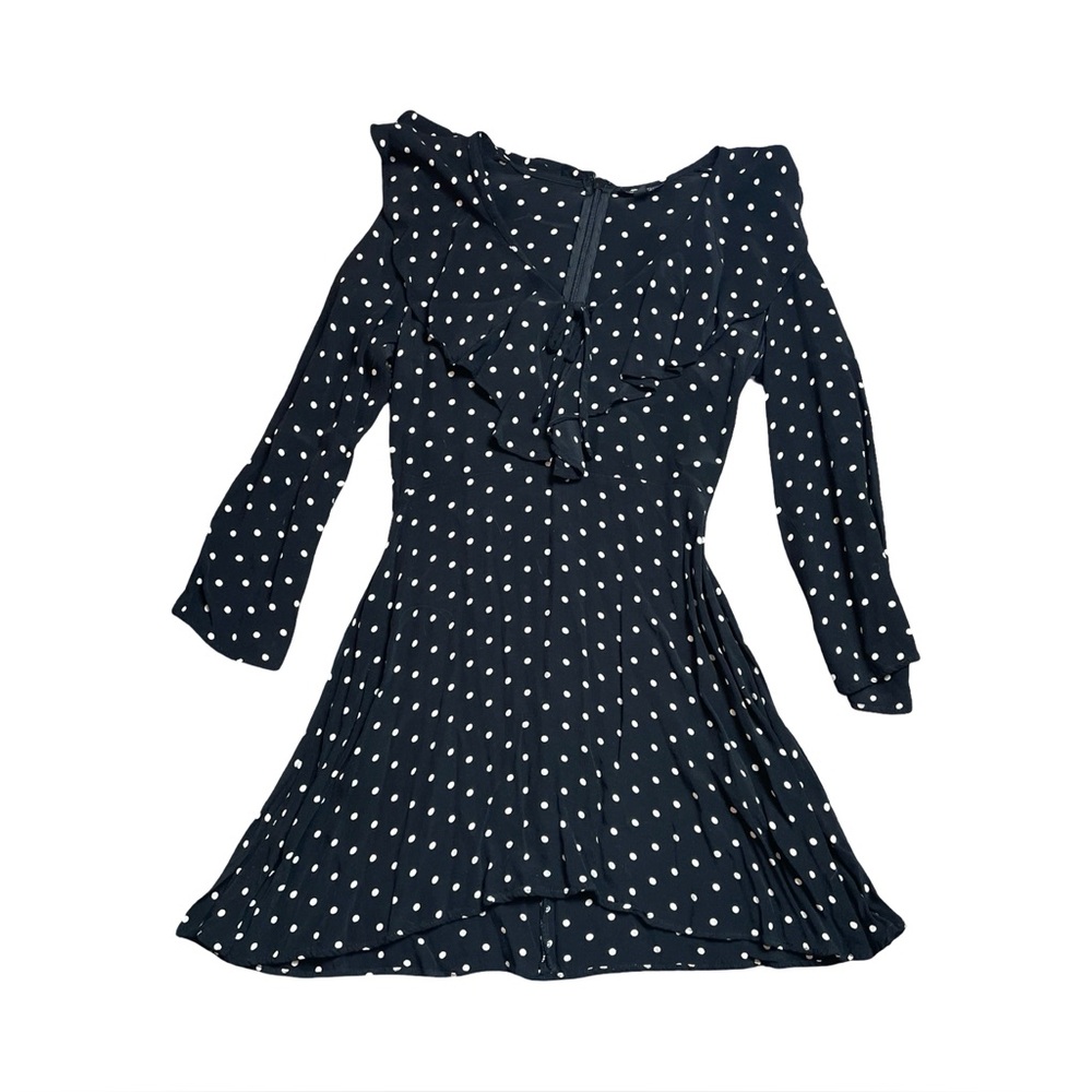 Y2K TopShop Sexy Chic Black and White Polka Dot Mini Dress